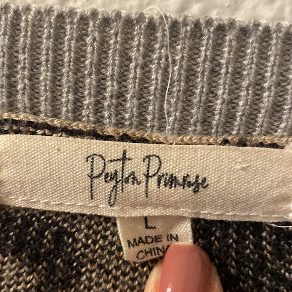 Peyton Primrose multi animal print sweater size large - Picture 2 of 4